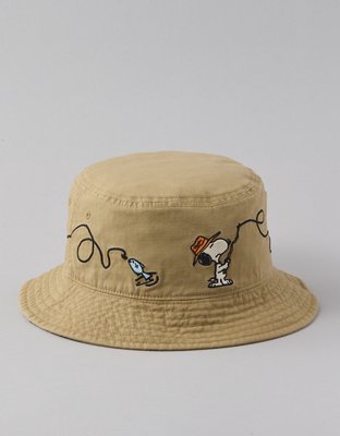 Ae 247 Snoopy Bucket Hat Men's Taupe Small/Medium