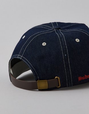 Мужской головной убор American Eagle AE Anheuser Busch Denim Retro Hat, цвет: Тёмно-синий — фото 4