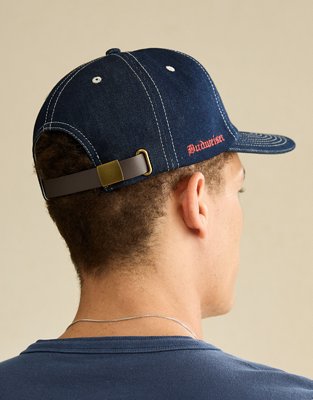 Мужской головной убор American Eagle AE Anheuser Busch Denim Retro Hat, цвет: Тёмно-синий — фото 2