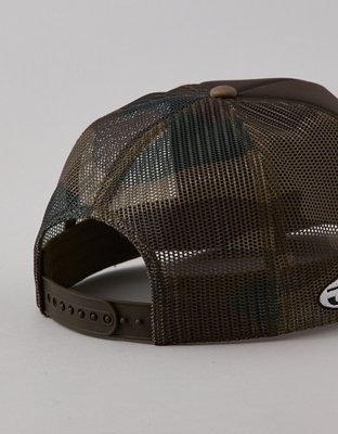 Мужская кепка American Eagle AE Honda Racing Trucker Hat, цвет: Камуфляжный зелёный — фото 4