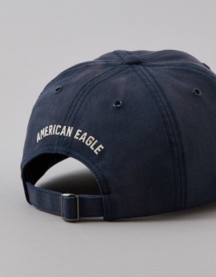 Мужская кепка American Eagle AE American Flag Dad Hat, цвет: Тёмно-синий — фото 4