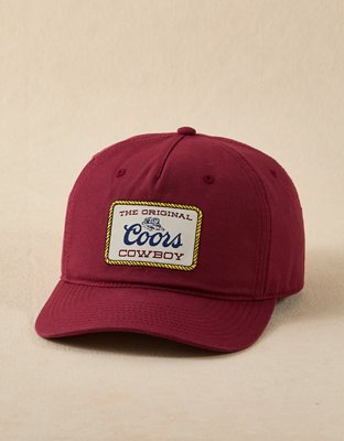 Мужской головной убор American Eagle AE Coors Canvas Retro Hat, цвет: Тёмно-бордовый — фото 2