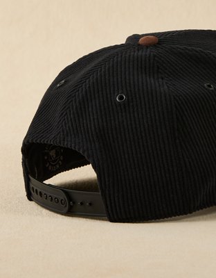'47 New York Yankees Black Barren Corduroy Snapback Hat