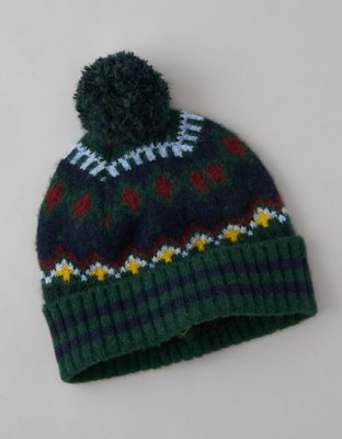 AE Fairisle Pom Beanie