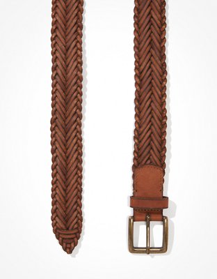 Мужские ремни American Eagle AEO Braided Leather Belt — фото 2