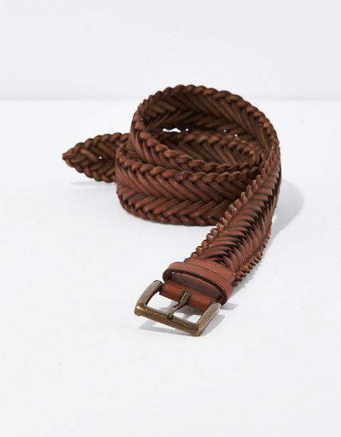 Мужские ремни American Eagle AEO Braided Leather Belt