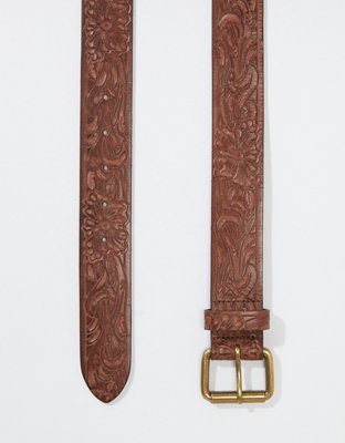 Мужские ремни American Eagle AEO Tooled Leather Belt — фото 2