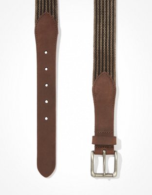 AEO Webbed Leather Belt