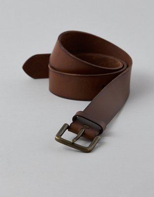 AE Square Buckle Leather Belt