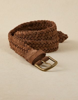 AE Braided Suede Belt | American Eagle display picture 3