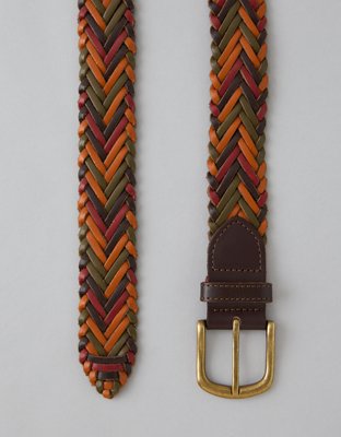 AE Braided Leather Belt | American Eagle