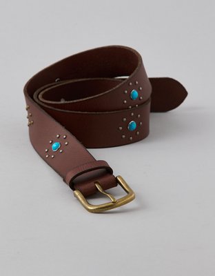 AE Studded Western Leather Belt from American Eagle - $33.20