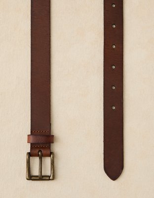 AE Square Buckle Leather Belt