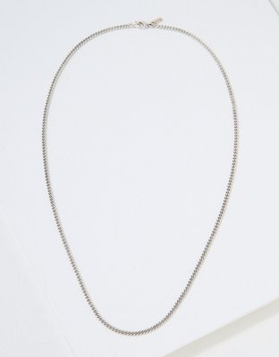 ★ROSEMONT★ SILVER Necklace RC0265 Italian Sterling Silver Collar Necklace with Geometric