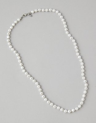 Vintage Double Strand Faux Pearl Necklace - JD10569A