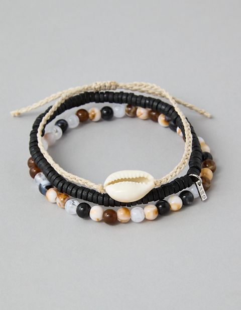 Бельё AEO Beaded Bracelets для мужчин, 3 шт. — American Eagle