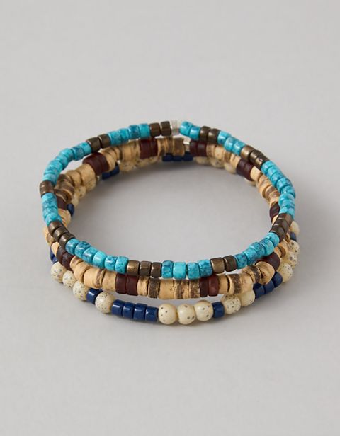Бельё AEO Beaded Bracelet для мужчин, 3 шт. — American Eagle