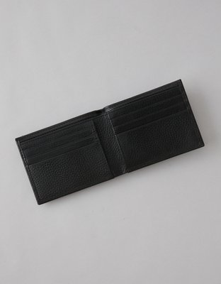 『Hollywood WALLET BLACK』 AE Leather Bifold Wallet | American Eagle