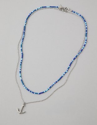 AE Anchor Pendant Necklace 2-Pack