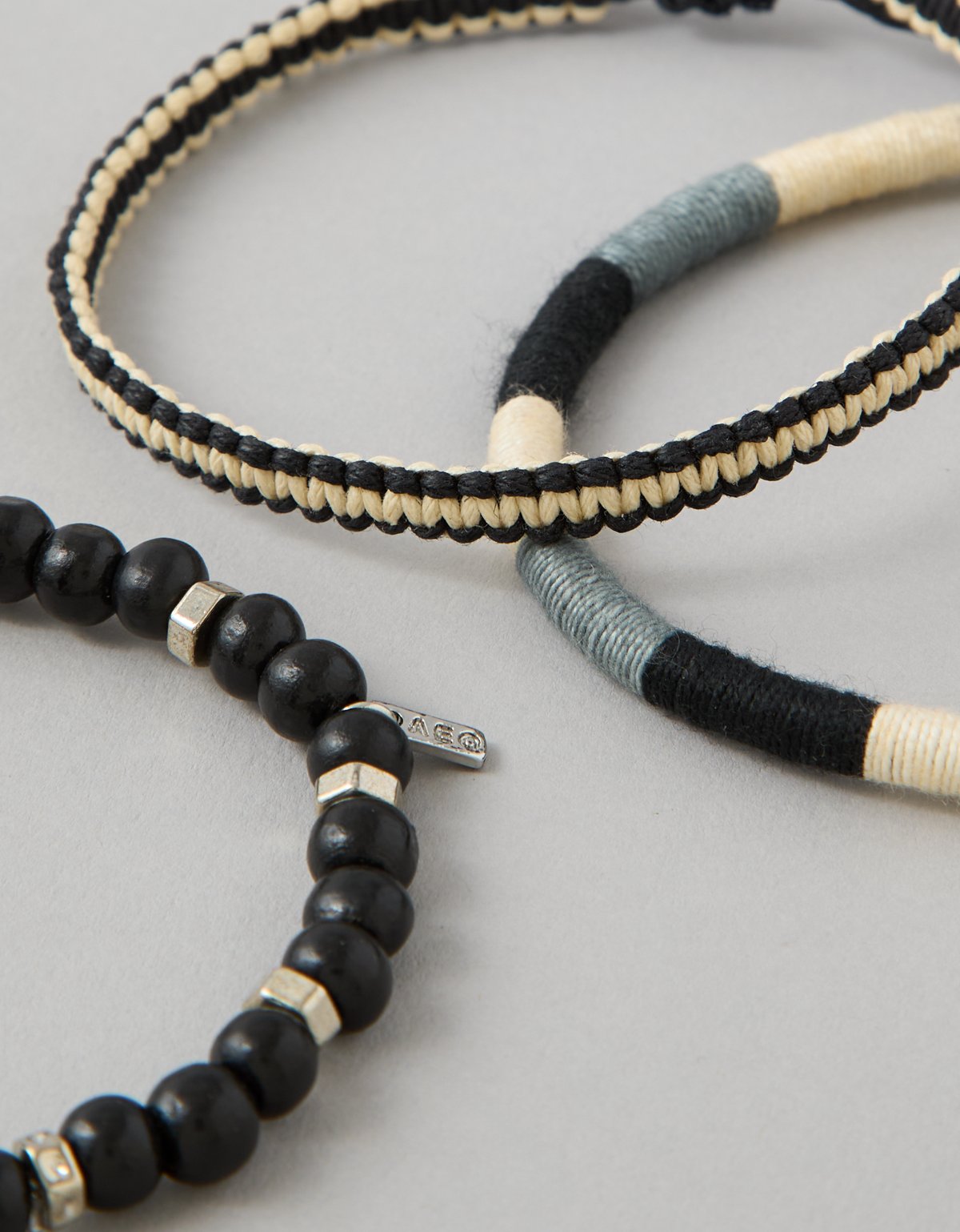 AE Beaded & Braided Bracelet 3-Pack - image 2