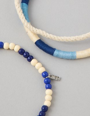 AE Beaded & Braided Bracelet 3-Pack