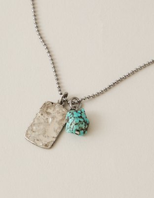AEO Faux Turquoise Surplus Necklace