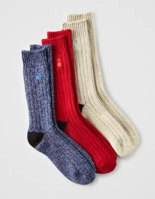 AEO Marled Boot Socks 3-Pack
