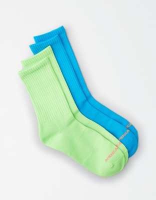 AEO Neon Crew Socks 2Pack
