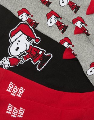 Носки AEO Snoopy для мужчин, средней высоты, 3 шт. — American Eagle — фото 2