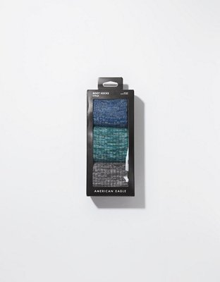 Мужские ботинки American Eagle AEO Lightweight Boot Socks 3-Pack — фото 2