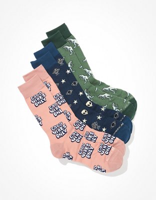 AEO Vibes Classic Socks 3-Pack