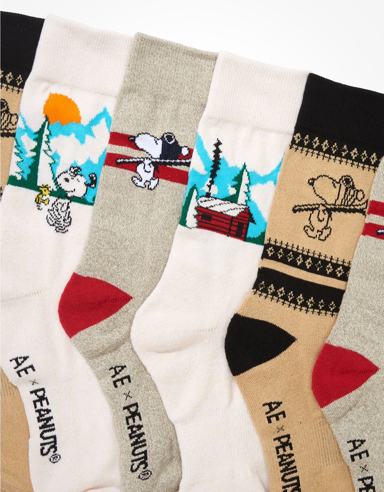 AE x Peanuts Crew Socks 3-Pack