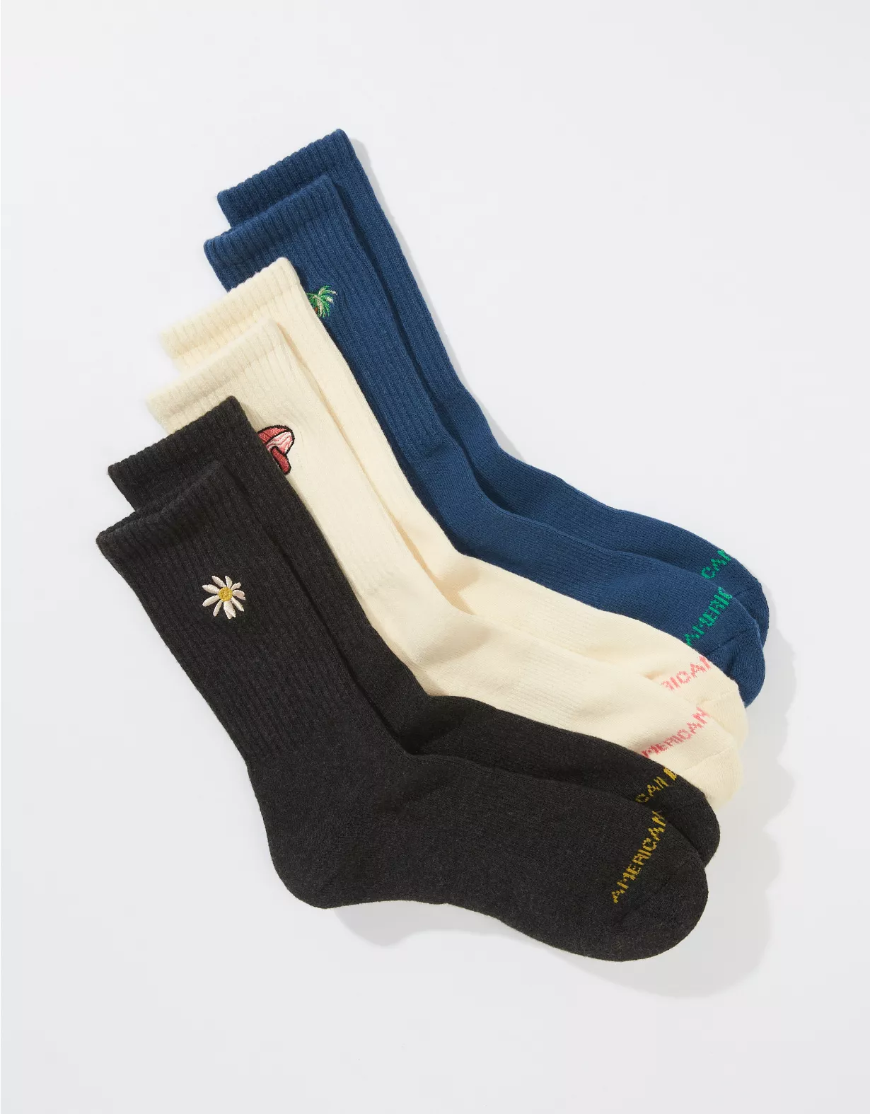 AE Embroidered Logo Crew Sock 3-Pack