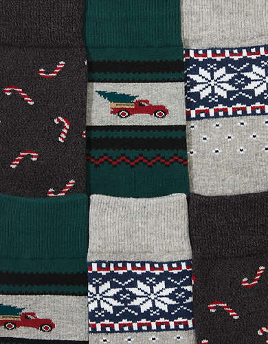 AE Holidays Classic Sock 3-Pack