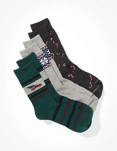 AE Holidays Classic Sock 3-Pack