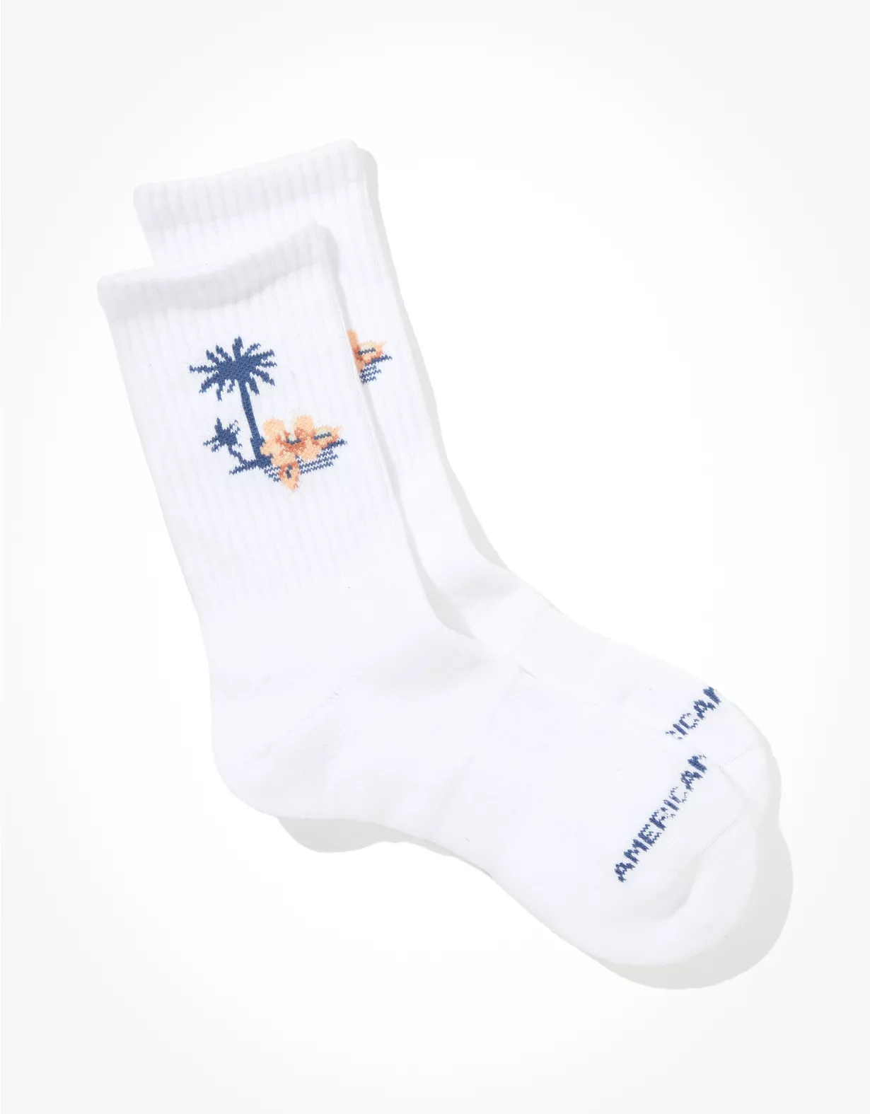 AE Tropical Palm Crew Sock