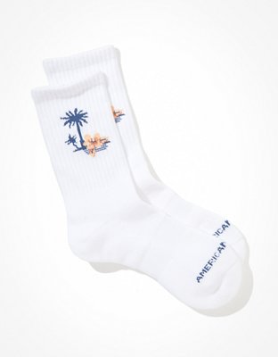 AE Tropical Palm Crew Sock