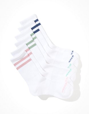 AEO Striped Crew Sock 3-Pack
