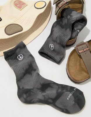 AE Peace Sign Crew Socks