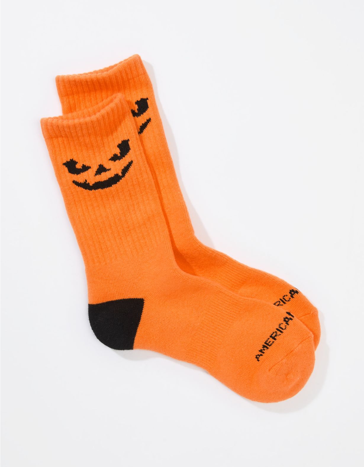 AE Halloween Jack-O-Lantern Crew Socks