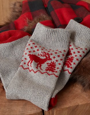 AE Reindeer Boot Sock