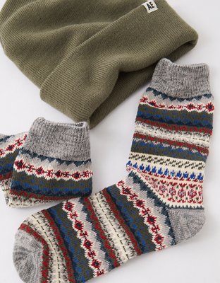 AE Fair Isle Boot Sock