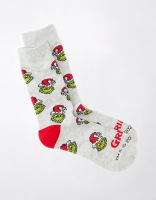 Носки AE Classic Grinch для мужчин, средней высоты — American Eagle — фото 2