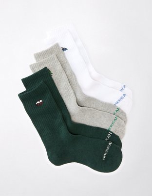 AE Embroidered Crew Sock 3-Pack