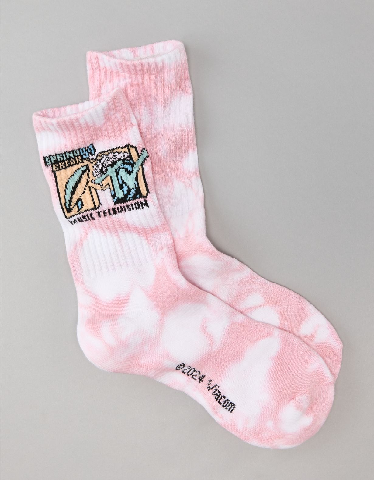 AE MTV Tie-Dye Crew Socks