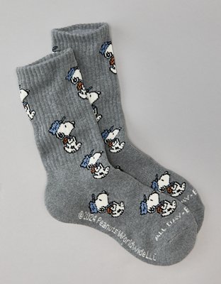 AE 24/7 Snoopy Crew Socks