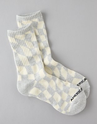 AE Checkerboard Crew Socks