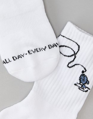 AE 24/7 Fishing Snoopy Crew Socks