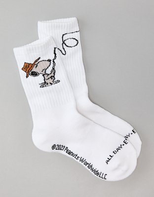 AE 24/7 Fishing Snoopy Crew Socks