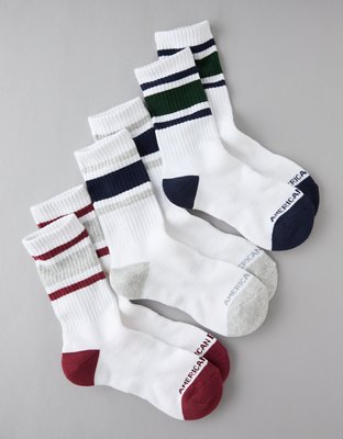 AE Striped Crew Sock 3-Pack